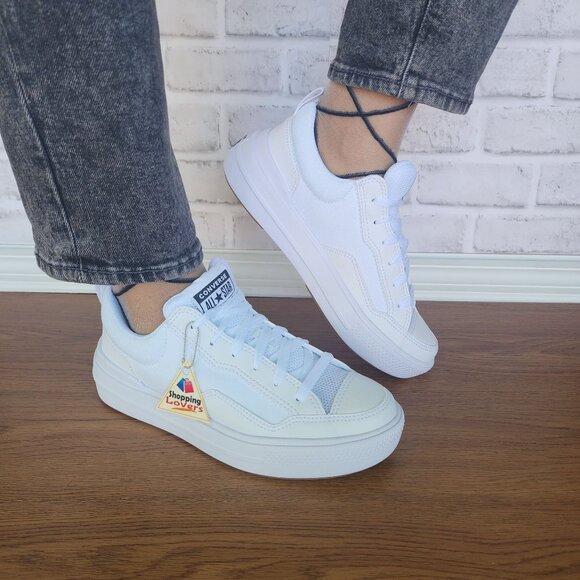 ❤️Converse All Stars Logan Urban Low Sz 7.5 Women's Shoes Sneaker White A16759C - Picture 3 of 13